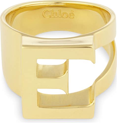 chloé alphabet ring|Alphabet Ring by Chloe at THE MILE.